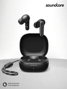 By Anker R50i True Wireless Earbuds 10mm Drivers With Big Bass Bluetooth 5.3 30H Long Playtime Water-Resistant 2 Mics For AI Clear Calls 22 Preset EQs Customization Via App(Soundcore P20i) - Black - View 2