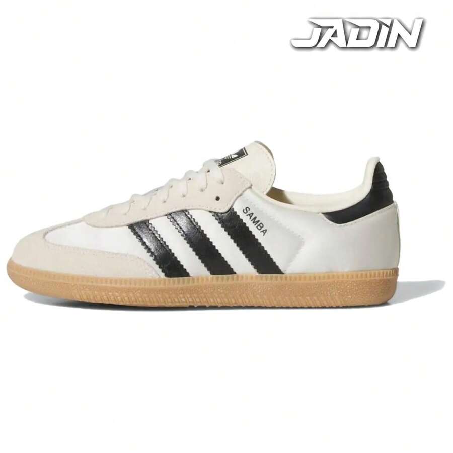 Adidas Samba Wmns Og 'White Hazy Green' Women's IH2752 | Retro Heritage Style, Timeless Silhouette - 黑色 - 查看 1