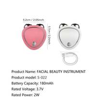 180mAh 电动微电流面部提拉美容仪，滚轮按摩器 - 彩色 - 查看 12
