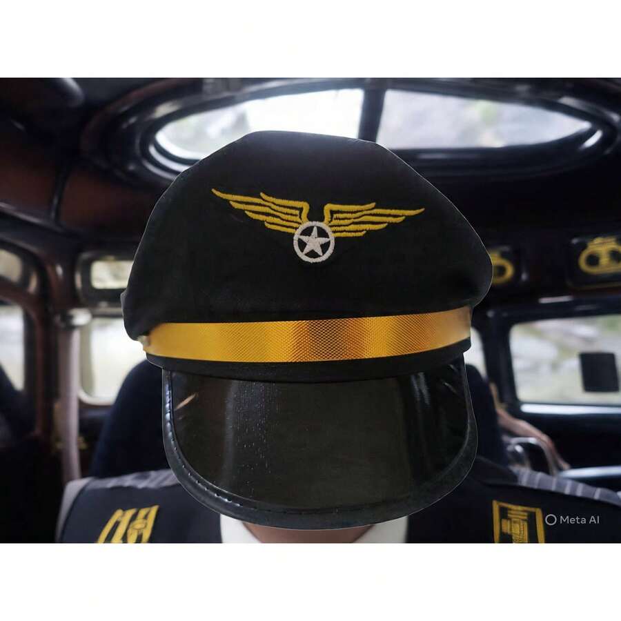 boina de piloto o capitan ideal para complementar tu disfraz adolecente y adulto