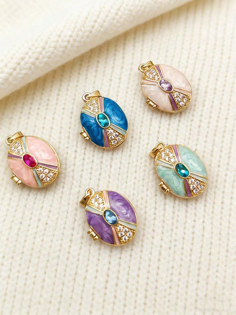 5pcs/Set Oil Drop Pendant Jewelry Accessories - Multicolor - View 1