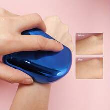 J·FOCUS 2-In-1 Nano Glass Hair Removal & Exfoliating Tool, Nano Glass Material, Physical Hair Removal + Dead Skin Removal, Minimalist Tech Design, Wet & Dry Use, Suitable For Travel & Commute - Blue - View 7