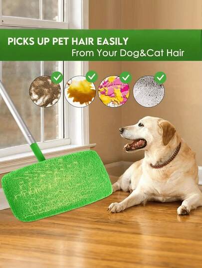 Super Absorbent Reusable Mop Pads – Polyester Dry & Wet Floor Cleaning Cloth, Easy-Replace Mop Pad For Home Floor Care, Universal Connector Pad, Reusable Dust Wiping & Deep Cleaning Mop Pads