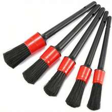 5pcs Car Cleaning Brush Set, Best Car Detail Brush Kit - Vent/Leather/Wheel/Interior/Seat/Detailing Brushes - Reliable Brushes - Multicolor - View 8