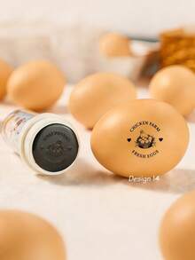 Customized Egg Stamp, Personalized Egg Stamp, Farm Gift, Name Logo Stamp, Rubber Egg Stamp, Farm Egg Stamp - Multicolor - View 3