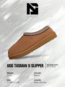 UGG Tasman Slipper Chestnut- Men's Cozy Indoor-Outdoor & Snow Day Wear Shoes With Cloud-Level Comfort, Low-Profile Casual Design For Autumn Winter,Mother's Day Gifts-Father's Day Gift – Snow Boots- 5950 CHE - 紫紅色 - 查看 6