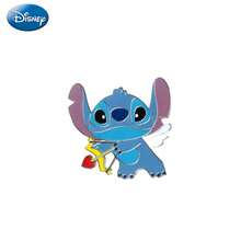 Monogram 1 chiếc ghim cài áo Stitch bằng hợp kim kẽm tráng men, sản phẩm chính thức của Disney – Ghim cài áo hình hoạt hình dễ thương dùng để trang trí quần áo, túi xách, ba lô, mũ và phụ kiện tóc, quà tặng anime sưu tầm thú vị nhân dịp sinh nhật và Giáng sinh. - 1 cái - Xem 17