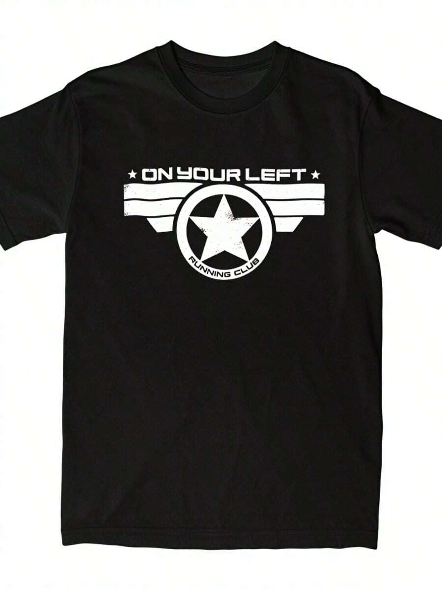 Fashion Captain Americas T Shirt Men Women's Pure Cotton Tee Shirt Gift Idea Clothing - Black and White - View 1