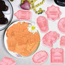 Bộ 6/8 khuôn cắt bánh quy Eid Mubarak hình trăng sao, Ramadan Kareem, dùng làm khuôn bánh fondant, trang trí bánh chủ đề Hồi giáo, tiệc tùng, tự làm bánh. - Nhiều màu - Xem 10