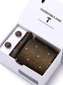 A Set Of Romantic And Elegant White Drawer-Style Men's Tie Gift Box, Suitable For Anniversaries, Weddings, And Holiday Gifts - Color Mixing - View 5