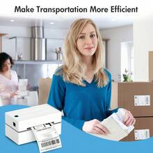 Y813 4x6 Thermal Label Printer For Shipping, High Speed USB Connected Label Printer For Small Business, Cost-Effective Efficient Printer Compatible With EB Ay Ama Zon Sho Pify Etsy US PS Fe DEx For Package & Shipping Label Printing - trắng - Xem 9