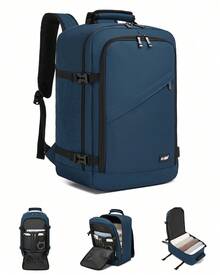 Cabin Bag 40x20x25cm 44x20x33cm 54x20x35cm Ryanair Underfloor Backpack Waterproof Travel Backpack Hand Luggage 20L 30L 38L Lightweight Business Work Gym Uni Laptop Daypack For Men Women - 藍色 - 查看 1