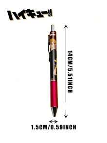 Crunchyroll 1支排球少年！！官方授权0.5mm黑色墨水圆珠笔，盲盒包装，随机动漫角色，握感舒适，适合送给家人和朋友 - 多色的 - 查看 2