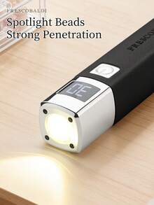 1个黑色迷你可充电UV LED美甲灯，适用于凝胶美甲，快速干燥美甲固化灯UV LED凝胶指甲油烘干机美甲工具可充电美甲沙龙设备 - 黑色 - 查看 9