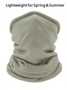 1 chiếc khăn quàng cổ mỏng nhẹ, thoáng khí, màu trơn, thích hợp cho mùa xuân hè - Băng đô đa năng chống tia UV cho các hoạt động thể thao ngoài trời & đạp xe, khẩu trang & khăn giữ ấm cổ. - Màu Xám nhạt - Xem 8