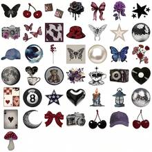 100张Y2K美学暗黑风格贴纸，Y2K市中心贴纸，Y2K礼物，复古贴纸，90年代贴纸，防水乙烯基贴纸，适用于信封、水瓶、电脑、笔记本电脑、手机、行李箱、笔记本、冰箱等。 - B - 查看 4