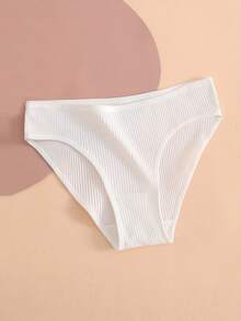 5-Pack Of Women's Ribbed, Breathable, And Comfortable Underwear For Home And Sports. - 1pcs - 查看 5