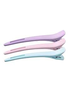 12/6/3/1 Pcs Pack Duck Clip Seamless Hair Clips, Large Size Bangs Clip For Hairstyling, Makeup And Haircut - Multicolor - View 6