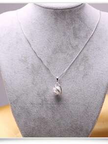 Perla del Deseo en su Ostra Natural – Kit de Joyería con Dije Colgante en forma de Jaula color plateado  en Estuche de Regalo - experimenta la emoción de abrir uno de los regalos más perfectos - Perla - Ver 7