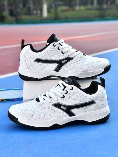 1 đôi giày tennis nam, giày cầu lông unisex, giày bóng bàn chuyên nghiệp thoáng khí, thoải mái, giày thể thao chuyên nghiệp nam có khả năng giảm sốc và hỗ trợ, giày thể thao ngoài trời cho cặp đôi.