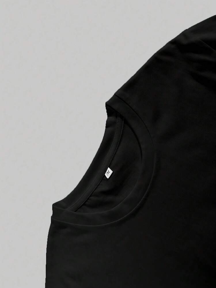 Camiseta oversize unisex con gráfico vintage de calle, camiseta para festival de música - Negro - Ver 3