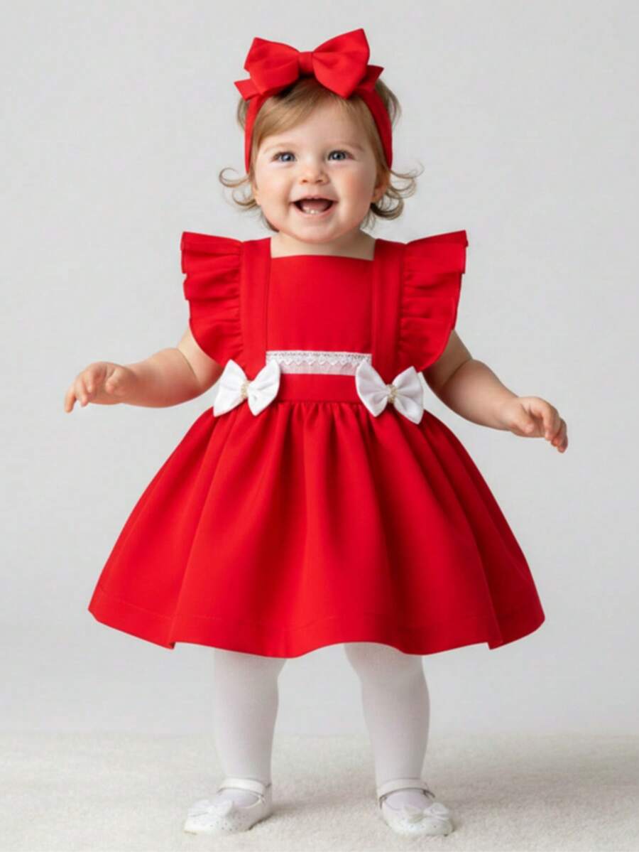 Baby Girls Jumpsuits - Đỏ - Xem 1