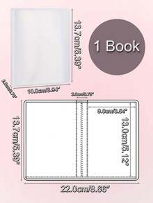 Frosted Mini File Folder Storage Album Book,Plastic Document Organizer For Office School (20 Pages/20 Slots/Book) - Storage Booklet (20 Slots) - View 15