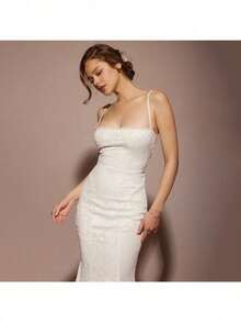 2026 New Dress Suspender Backless Strap Dress Sexy Fashion Slim Dress Spring And Summer - trắng - Xem 10