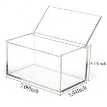 [Free Shipping]Acrylic Box With Lid Coffee Pod Holder Organizers Contanier Clear Dryer Sheet Dispenser For Laundry Organization And Storage Laundry Room Decor - 7.1x4x3.1英寸 - 查看 3