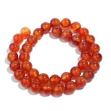 1pc Natural Agate & Jade Beaded Strand, Various Sizes Natural Stone Beads For DIY Jewelry - Onyx - View 11