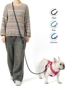 Hands-Free Reflective Crossbody Leash, Multifunctional Running Leash, Pet Leash, Anti-Lost - Multicolor - View 4