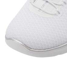 Skechers Women's Lightweight Casual Shoes, SPORT Women One-Piece Slip-On Athletic Sneakers, Soft Sole Walking Shoes 12980-WSL - White/Silver - View 8