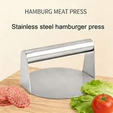 不锈钢肉类压模器，汉堡肉饼制作器，牛排汉堡压模工具 - 彩色 - 查看 6