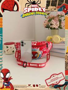 1 Pc Marvel Officially Licensed Spider-Man Pattern Fanny Pack,Multifunctional Sling Bag, Boys' Casual Crossbody Bag, Lightweight Adjustable Strap Chest Bag,Cartoon Coin Purse,Bum Bag, Ideal For Boy,Boy, Young Fans,Students, Perfect For Daily School Runs, Outdoor Play, Theme Park Visits, Holiday Trips, Sports ﻿ - Multicolor - View 5