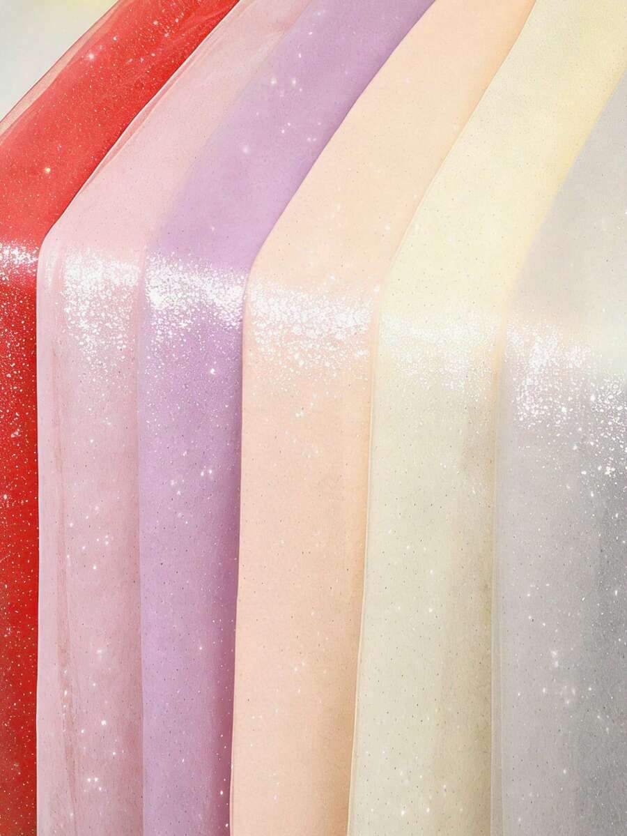 1pc Dotted Mesh Fabric, Shiny Dot Texture, Suitable For Wedding, Party Dress, DIY Crafts