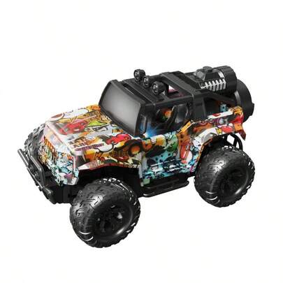 1: 16 vehículo de control remoto todoterreno, escalada eléctrica de cuatro ruedas con iluminación en aerosol, modelo de coche de juguete de regalo de cumpleaños del niño (incluido el paquete eléctrico),mini coche rc,coche rc minidrift