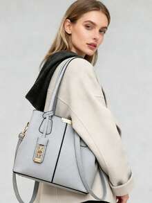Women Shoulder Bags - Grey - View 2
