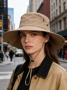 1Pc Fisherman's Hat Women's Outdoor Sun Protection Hat Summer Sun Protection Hat Fashionable Sun Protection Hat Men's Sun Protection Ha - Multicolor - View 5