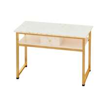 Mesa Manicura Metálica 100/120cm Reforzada | Uso Doméstico y Profesional | Tocador Organizador | Amplio y Funcional - Multicolor - Ver 5