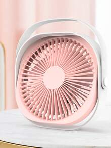 USB桌面风扇，可充电迷你风扇，3档风速调节，超长续航，360°旋转桌面散热风扇，静音设计，适用于卧室、办公室、图书馆和旅行。 - 彩色 - 查看 3