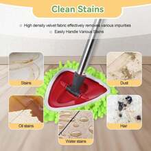4 Pack Reusable Microfiber Mop Pads Compatible With O-Cedar EasyWring 1-Tank Spin Mop System,Elastic Mop Head Replacement For Deep Clean,Machine Washable Mop Refills - Màu A - Xem 4