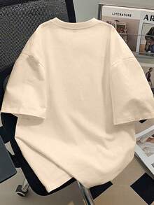 2pcs/Set Cherry Print Casual Fashion Creative T-Shirt + Shorts Set, Summer Vacation For Teenage Girls - Apricot - View 5