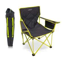 Folding chairALPS Mountainee  Kong - Sillas de Camping para Adultos con porsos de Malla y Bolsillos construidas duraderas y fiab con M de Acero Pble Compacto carbon/citricosSilla plegable - CarbnCtricos  Nuevo - Ver 8