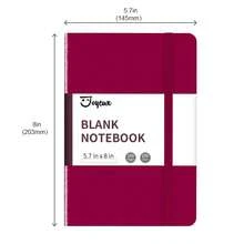 Blank Journal Notebook, A5, 160 Pages 100 Gsm Thick Sketch Books Hardcover Journal For Writing, 5.7 Inches X 8 Inches Notebooks For Work (Burgundy) - Burgundy - View 8