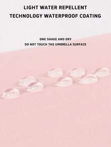 1pc Compact Foldable Umbrella, Women's UV Protection Sunshade Umbrella UPF50+ - As Shown - View 3