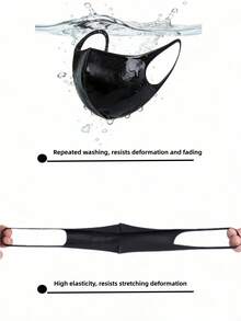 1pc/3pcs/4pcs 3D Slim Fit Spring/Autumn Face Mask - Washable, Fashionable, Soft, Unisex, Face Mask - 3D Protective Mask - View 6