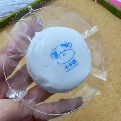 【小奶牛纹理】快速回弹挤压玩具，手工挤压，硅胶材质，适合女孩、青少年缓解压力，礼品 - 复活节礼物、生日礼物、圣诞节礼物、节日礼物