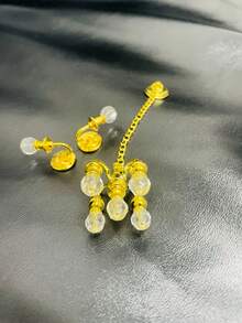 4个/3个/1个/2个迷你装饰灯，娃娃屋微型金属水晶吊灯，1:12比例水晶壁灯，1:12比例水晶吊灯，适用于娃娃屋客厅/卧室/厨房墙面/天花板装饰，迷人的娃娃屋精致水晶吊灯，揭开微缩世界的魅力，栩栩如生的小世界，是情人节、感恩节、复活节、圣诞节的理想之选！微缩物品，家具（不含灯具，拍照时请注意安全） - 彩色 - 查看 16