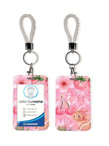 1pc ABS Cherry Pattern Fashionable Personalized Keychain Pendant, Bag Charm, Student Bus Protector - Multicolor - View 8