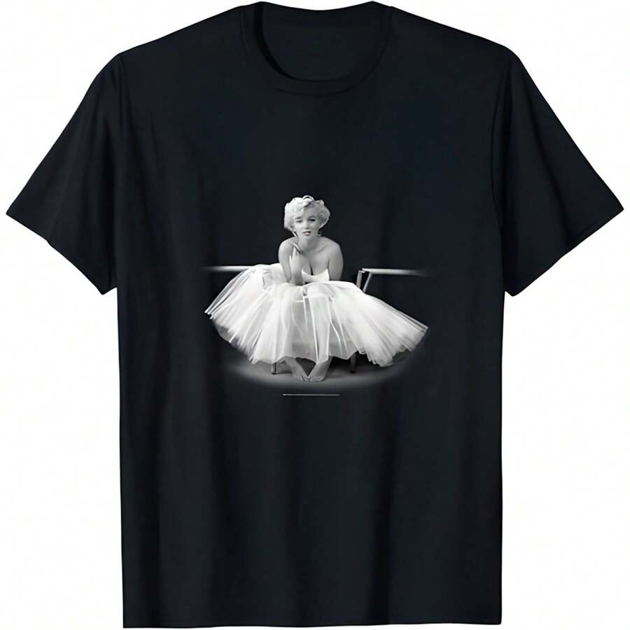 Marilyns Monroe - Pretty T-Shirt - 黑色 - 查看 1